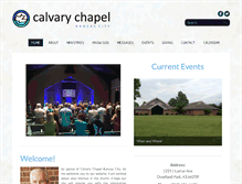 Tablet Screenshot of calvarychapelkc.com